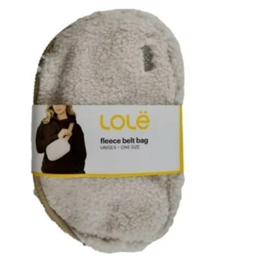 👜 Lolë Sherpa Crossbody Bag | Cream & Beige | NWT